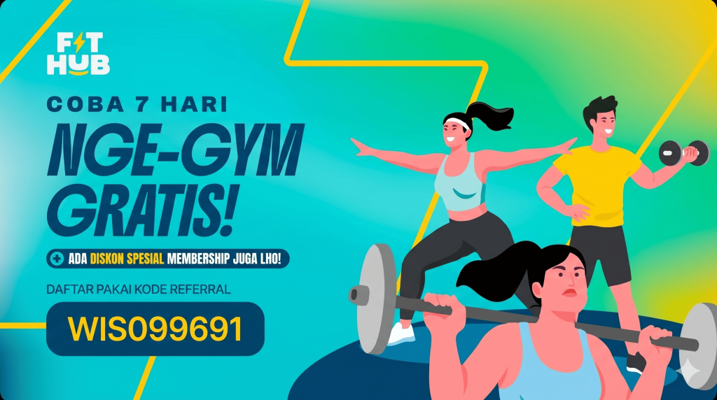 Kode Referal gratis gym 7 hari WIS099691